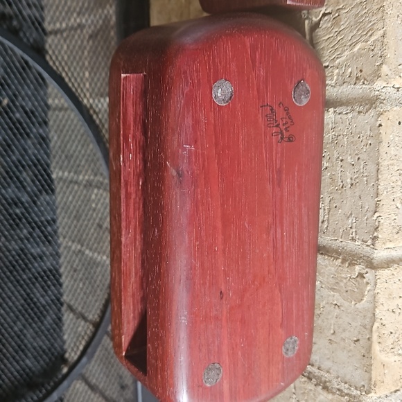 Signed John Pollock Wood Trinket Box 1987 - Picture 4 of 8